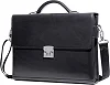Men's Business Shoulder Briefcase With Password Lock Computer Leather 15 Inch