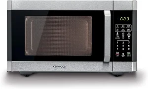 KENWOOD 42L Microwave Oven with Grill, Digital Display, 5 Power Levels, Defrost Function, Stainless Steel, Auto Menu, 99 Minutes Timer, Clock Function 1100W MWM42.000BK Black/Silver