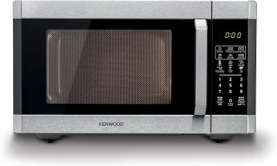 KENWOOD 42L Microwave Oven with Grill, Digital Display, 5 Power Levels, Defrost Function, Stainless Steel, Auto Menu, 99 Minutes Timer, Clock Function 1100W MWM42.000BK Black/Silver