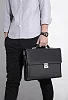 Men's Business Shoulder Briefcase With Password Lock Computer Leather 15 Inch