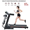 Fitness Master Folding Electric Treadmill Auto Incline Lcd Home Gym 14km/h