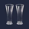 6 Piece set of Clear Long Cocktail Juice Glasses