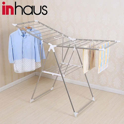 Metallic Clothes Drying Rack-Multicolor