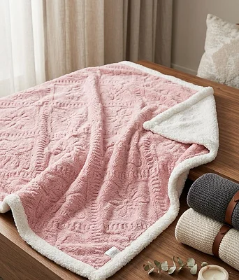 5x6 Fleece Blanket / Throw Blanket(White inside) - Multicolor