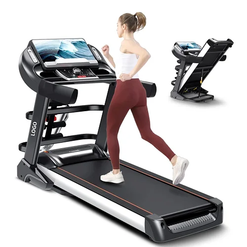 Foldable Treadmill  588 semi-commercial Machine- Black/ Silver