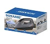 Sonashi Heavy Duty Iron with Golden Ceramic Coated Soleplate, Easy Temperature Settings with Thermostat Control, Power-On Indicator, Suitable for All Kinds of Fabric SHI-6021 -Multicolor