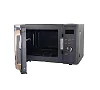 Sonashi 25litres Microwave Oven - Digital Touch Control Pull Open Door Handle with Child Safety Lock 1000W Grill, Fast Heating and Defrost Function 5 Power Levels 1000Watts SMO-925DG Black/White