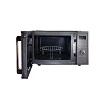 Sonashi 25litres Microwave Oven - Digital Touch Control Pull Open Door Handle with Child Safety Lock 1000W Grill, Fast Heating and Defrost Function 5 Power Levels 1000Watts SMO-925DG Black/White