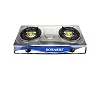 Sonashi Stainless Steel Two Burner Gas Stove, Low Gas Consumption-Multi