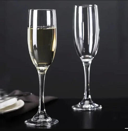 6 Pcs Set Of Champagne Glasses For Taking Wine Champagne-Transparent