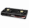 Double Burner Gas Stove Stainless Steel – Fast & Efficient Cooking- Black