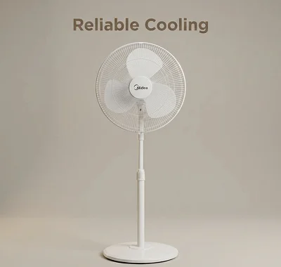 Midea 16 Inch Floor Stand Fan FS40-19M-White