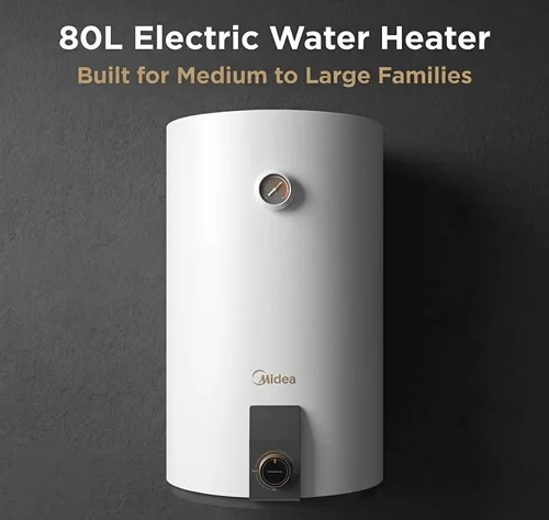 Midea 80L Electric Storage Water Heater D8015FN - White(7 year waranty）
