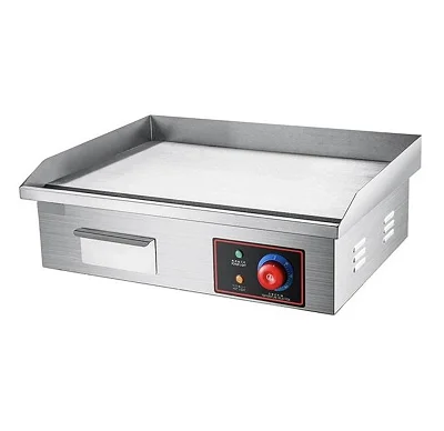 Commercial Single Chapatti Electric Griddle -Silver