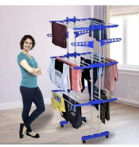 Foldable 3 Layer Cloth Dryer Rack-multi