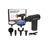 MDHL massage gun kit, portable, handheld deep tissue massager used for muscle recovery and relaxation.