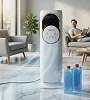 4-in-1 Tower Fan | Cooler and Heater Combo | with 120° oscillation, humidifier, 4L water tank, 9-hour timer, and remote control