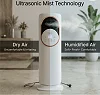 4-in-1 Oscillating Tower Fan | Cooler and Heater Combo | with 120° oscillation, humidifier, 4L water tank, 9-hour timer, and remote control