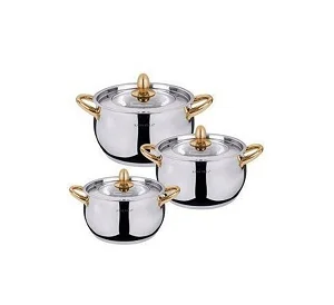 Kaisa Villa 6pcs Stainless Steel Cookware Set Cooking Pots With 5 layer buttom