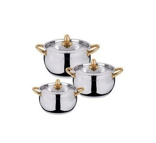 Kaisa Villa 6pcs Stainless Steel Cookware Set Cooking Pots With 5 layer buttom