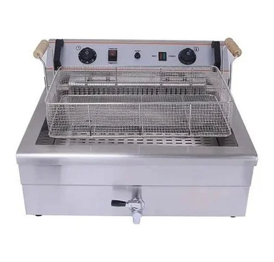Commercial Fish Deep Fryer 21L - Silver