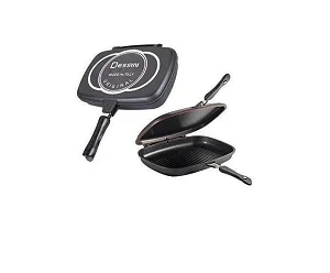 Dessini Die-Casting Double Grill Pan- 40cm - Black