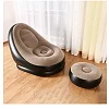 Inflatable Flocking Air Chair With Footrest With Pump