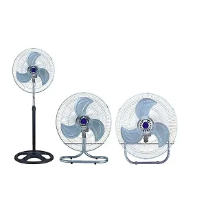 3 In 1 Adjustable Oscillating Fan – Table, Stand & Wall Fan Silver