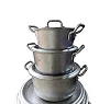 3 Piece Dongolo Saucepan Set Heavy With Covers
