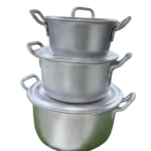 3 Piece Dongolo Saucepan Set Heavy With Covers