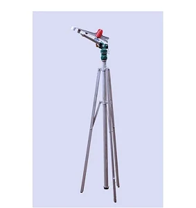 Irrigation Rain Gun Sprinkler 50M Diameter 2inch with Black Stand - Silver