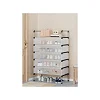 6-Tier Metal Shoe Rack with Dustproof Cover – White