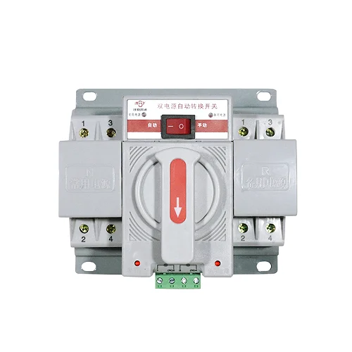 63A Automatic Transfer Switch ATS – 2P Dual Power Mains &amp; Generator Changeover