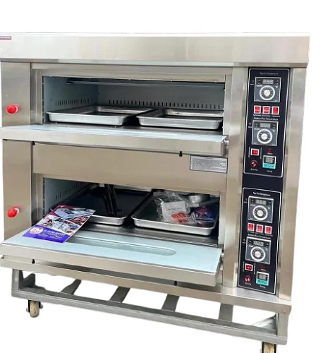 Double Deck Commercial Electric Bakery Oven – 2 Tray -Silver