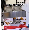 Globalstar 12L Commercial Double Deep Fryer - 6L + 6L Stainless Steel, 5000W