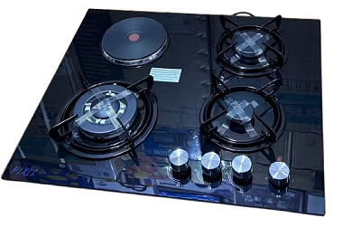 PIXEL 60cm Hybrid Built-in Cooker Hob – 3 Gas + 1 Electric Burner