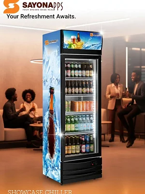 Sayona PPS SC-8820 Glass Door Beverage Chiller – Single Door Commercial Display Fridge
