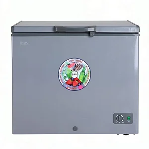 SPJ 400L Commercial Chest Freezer – Fast Freezing, Lockable Lid - Grey