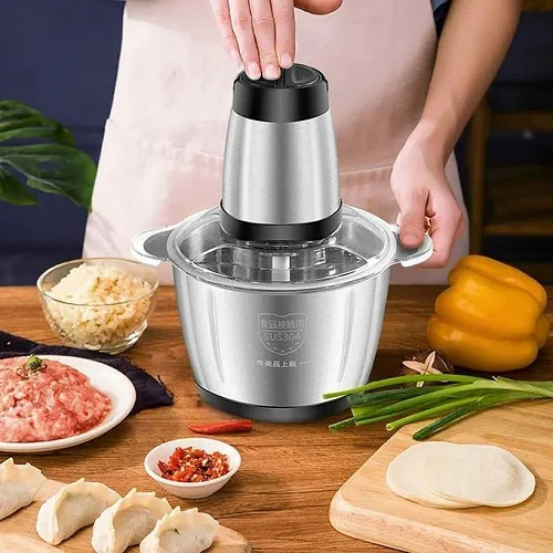 3L Electric Food Processor &amp; Meat Grinder – Vegetable Chopper