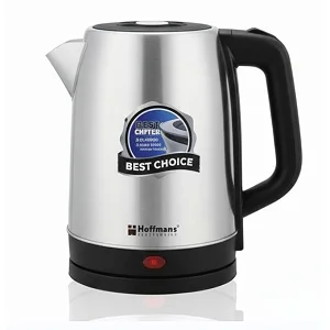 Hoffmans 2558 2.2L Fast-Boiling Electric Kettle – Silver & Black