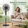 Midea 16-Inch Standing Fan – Copper Motor, 3 Speeds & Oscillation