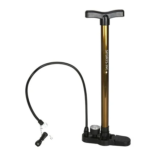 Portable Bicycle Floor Pump with Pressure Gauge