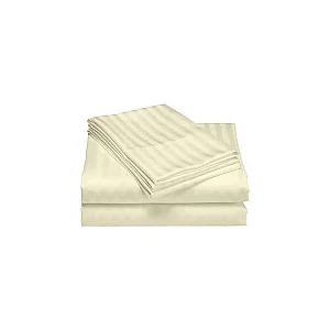 5X6 Egyptian Cotton Bedsheets Set – 2 Bedsheets and 2 Pillowcases - Cream