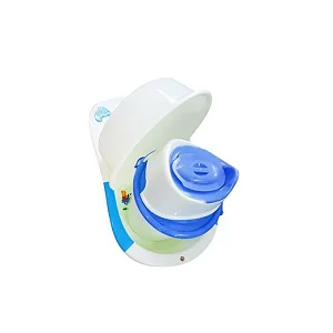 3PCS Baby Basin & Potty Set with Small Basin – Cream/Blue