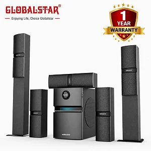 Globalstar GS-V65 5.1CH Home Theater System – Bluetooth, USB, SD & FM Radio