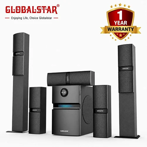 Globalstar GS-V65 5.1CH Home Theater System – Bluetooth, USB, SD &amp; FM Radio