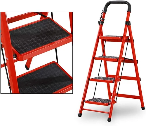 4-Step Folding Ladder for Home, Office and Storage