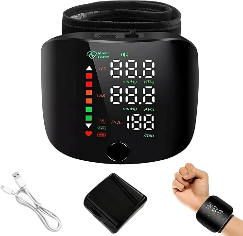 Automatic Wrist BP Monitor with Voice Reading and Digital Display