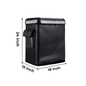 Professional Insulated Food Delivery Backpack - Black