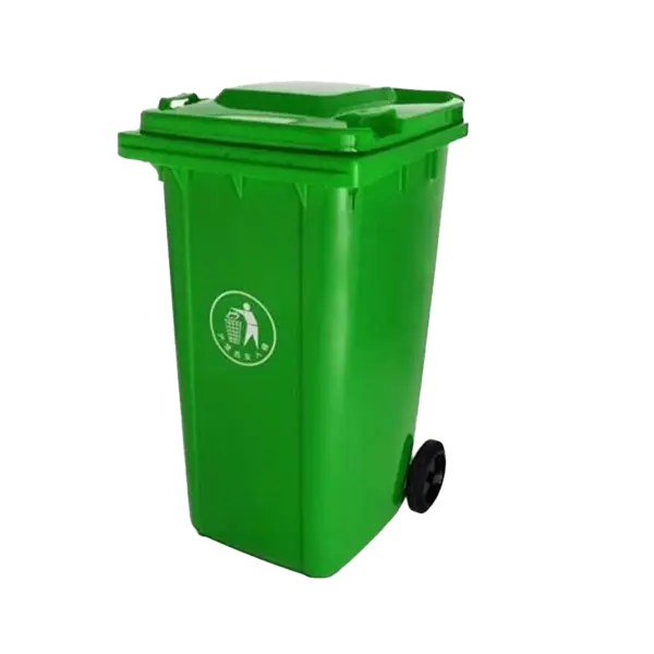 240L Dust Bin/Waste Bin 2 Wheels w Stepper – Green